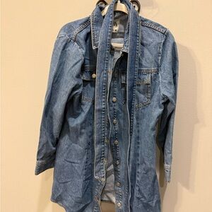 Zara Blue Denim Dress